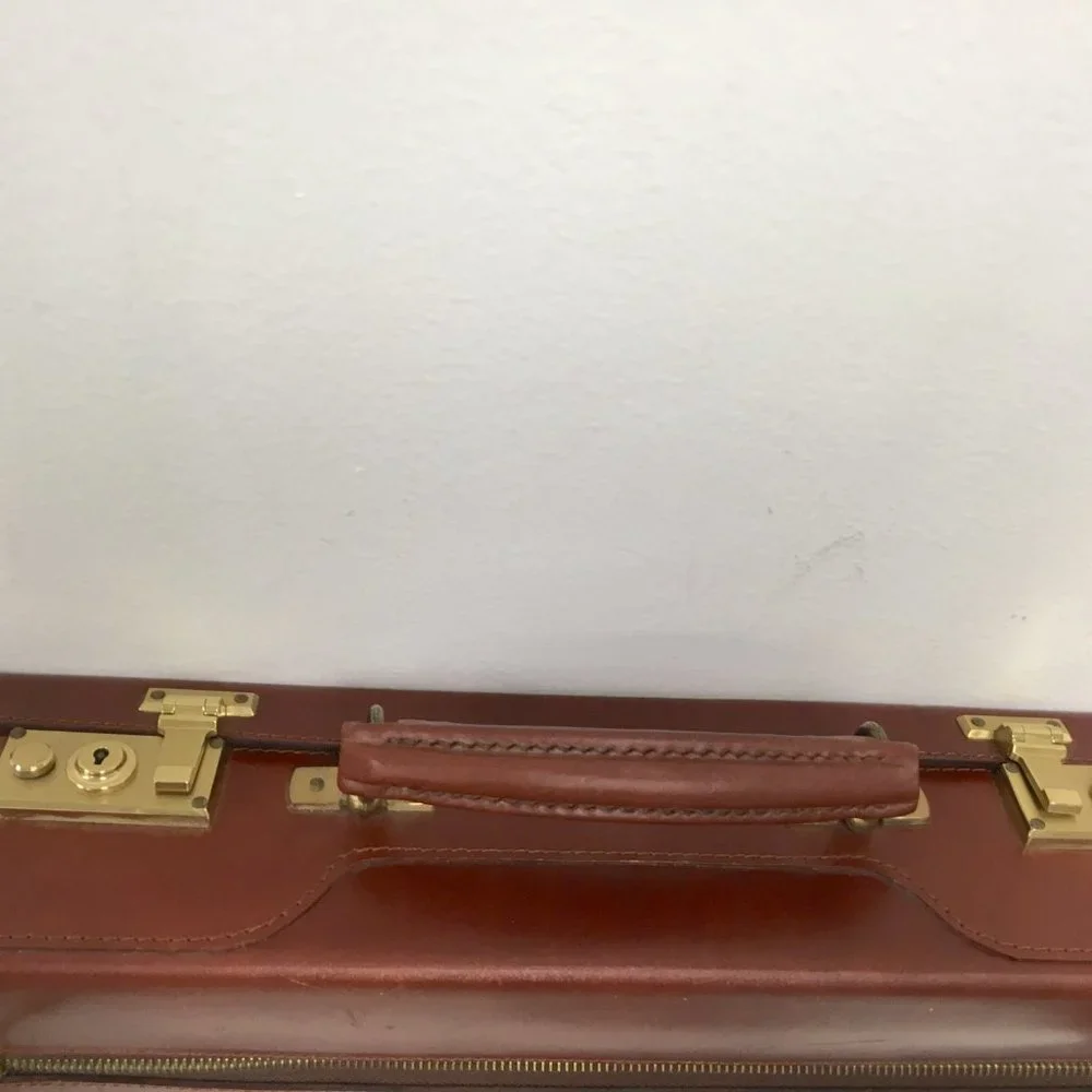 Vintage Swaine Adeney Brigg leather Briefcase Document Case custom made England